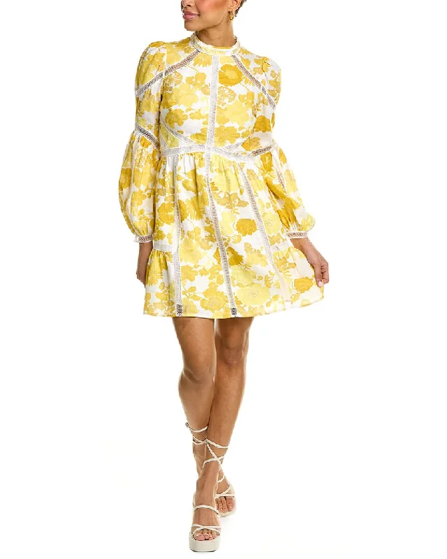More Discounts, More Joy!More Discounts, More Joy!Ted Baker Lace Trim Linen Midi Dress