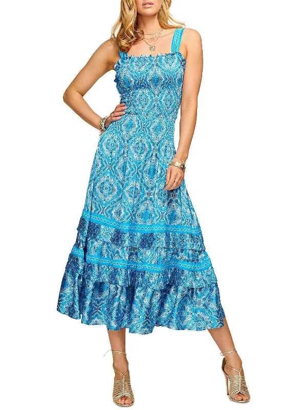 Your Dream Deal is Here!Your Dream Deal is Here!Womens Printed Calf Midi Dress