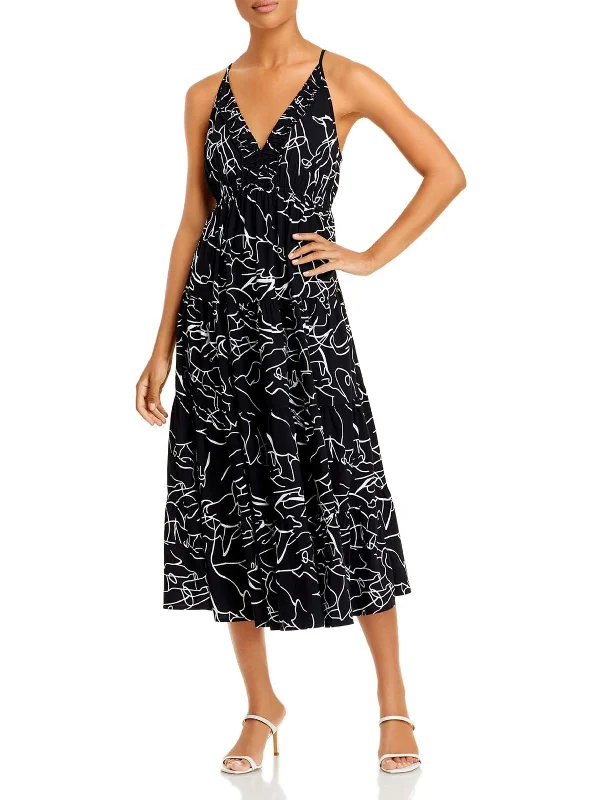 Score Big Savings Today!Score Big Savings Today!Womens Sleeveless Calf Midi Dress