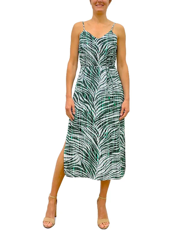 Shop Early, Save Big!Womens V-Neck Calf Midi Dress