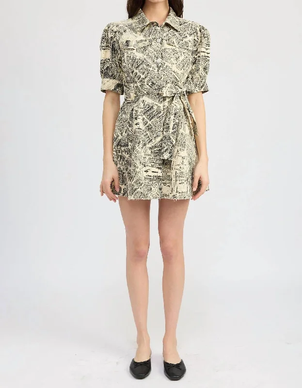 Limited Time Offer!Limited Time Offer!Adira Mini Dress In Cream