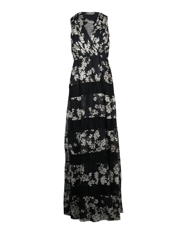 Incredible Savings Inside!Incredible Savings Inside!Alice + Olivia Ari Floral Maxi Dress in Black Polyester Incredible Savings Inside!Incredible Savings Inside!Alice + Olivia Ari Floral Maxi Dress in Black Polyester