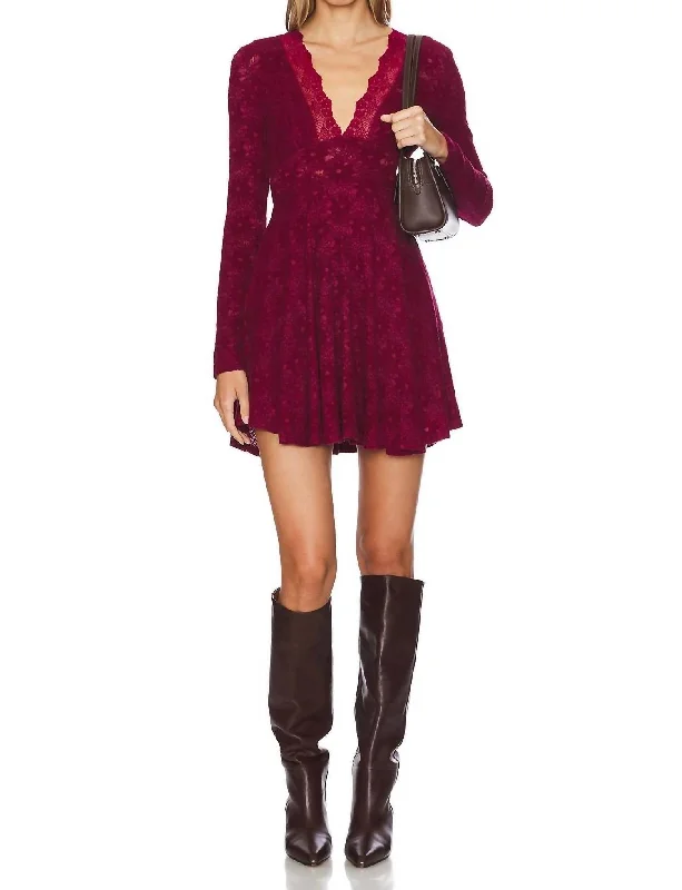 The Best Offers Are Here!The Best Offers Are Here!All Yours Mini Dress In Red Plum