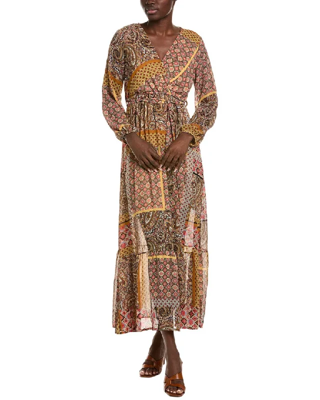 Your Wallet Will Thank You!Your Wallet Will Thank You!ANNA KAY Patches Silk-Blend Maxi Dress Your Wallet Will Thank You!Your Wallet Will Thank You!ANNA KAY Patches Silk-Blend Maxi Dress