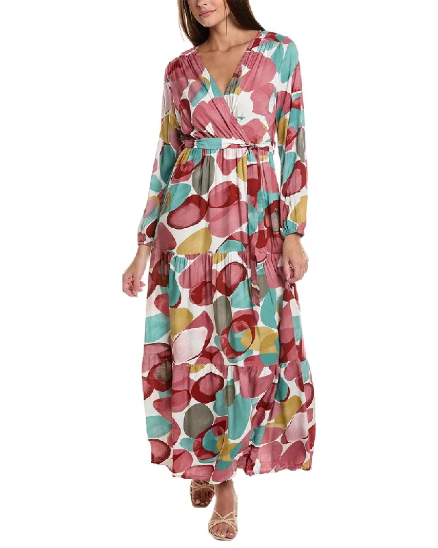 Shop Before It’s Gone!Shop Before It’s Gone!ANNA KAY Patches Silk-Blend Maxi Dress