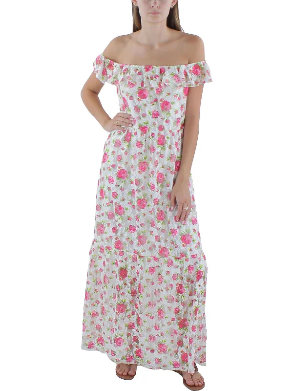 Only a Few Left – Order Now!Only a Few Left – Order Now!Ariel Womens Lace Ruffled Maxi Dress Only a Few Left – Order Now!Only a Few Left – Order Now!Ariel Womens Lace Ruffled Maxi Dress