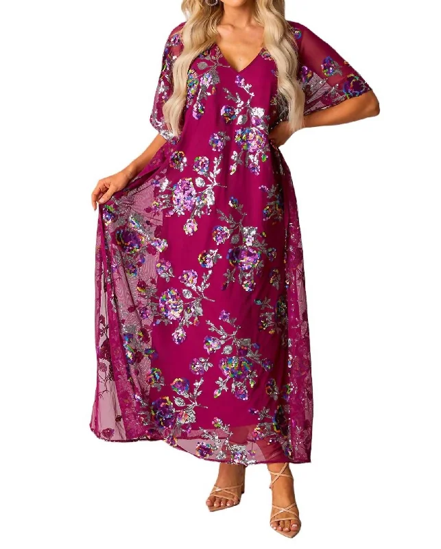 Shop More, Spend Less!Shop More, Spend Less!Atlas Caftan Maxi Dress In Red Sangria Shop More, Spend Less!Shop More, Spend Less!Atlas Caftan Maxi Dress In Red Sangria