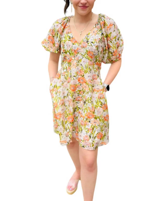 Score Huge Discounts Today!Score Huge Discounts Today!Azalea Mini Dress In Orange Floral
