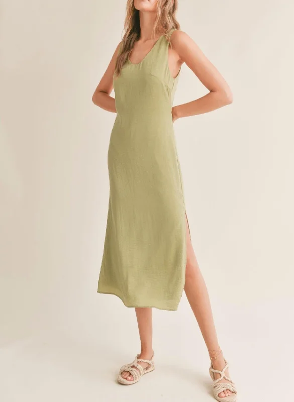 Special Offer – Act Fast!Special Offer – Act Fast!Back Zip Maxi Dress In Sage Mint
