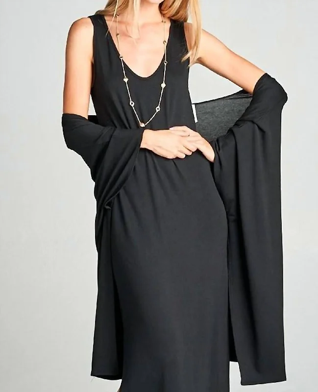 Lowest Prices Guaranteed!Lowest Prices Guaranteed!Dahlia Side Slit Maxi Dress In Black Lowest Prices Guaranteed!Lowest Prices Guaranteed!Dahlia Side Slit Maxi Dress In Black