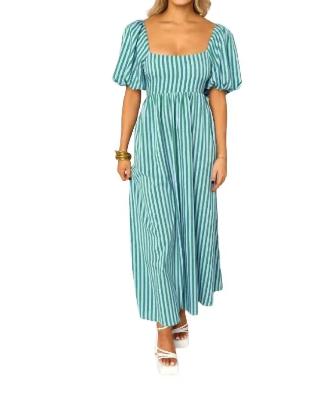 Your Shopping Spree Starts Here!Your Shopping Spree Starts Here!Delta Striped Maxi Dress In Cucumber Water Your Shopping Spree Starts Here!Your Shopping Spree Starts Here!Delta Striped Maxi Dress In Cucumber Water