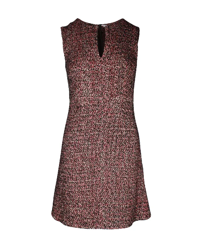 Top DealsTop DealsDiane von Furstenberg Tweed Mini Dress in Pink Acryic