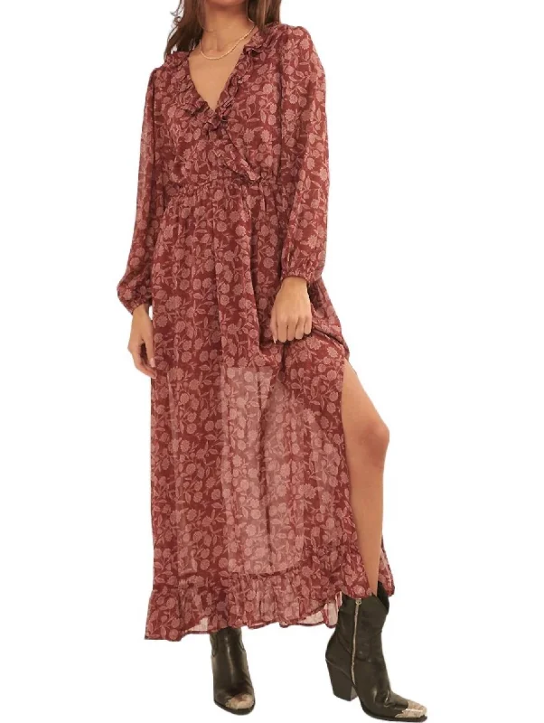Price Drop Alert!Price Drop Alert!Elle Maxi Dress In Rosewood