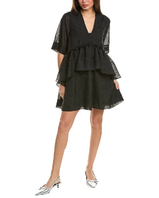 Your Dream Deal is Here!Your Dream Deal is Here!GANNI Crinkled Flounce Mini Dress