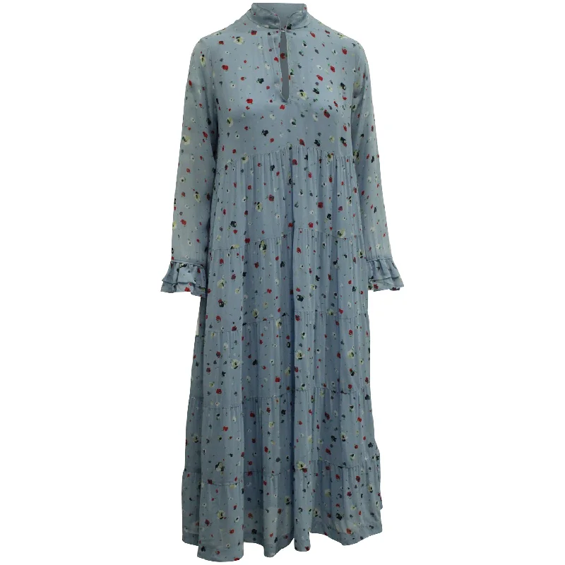 Shop Today, Save Tomorrow!Shop Today, Save Tomorrow!Ganni Floral Maxi Dress in Powder Blue Viscose Shop Today, Save Tomorrow!Shop Today, Save Tomorrow!Ganni Floral Maxi Dress in Powder Blue Viscose