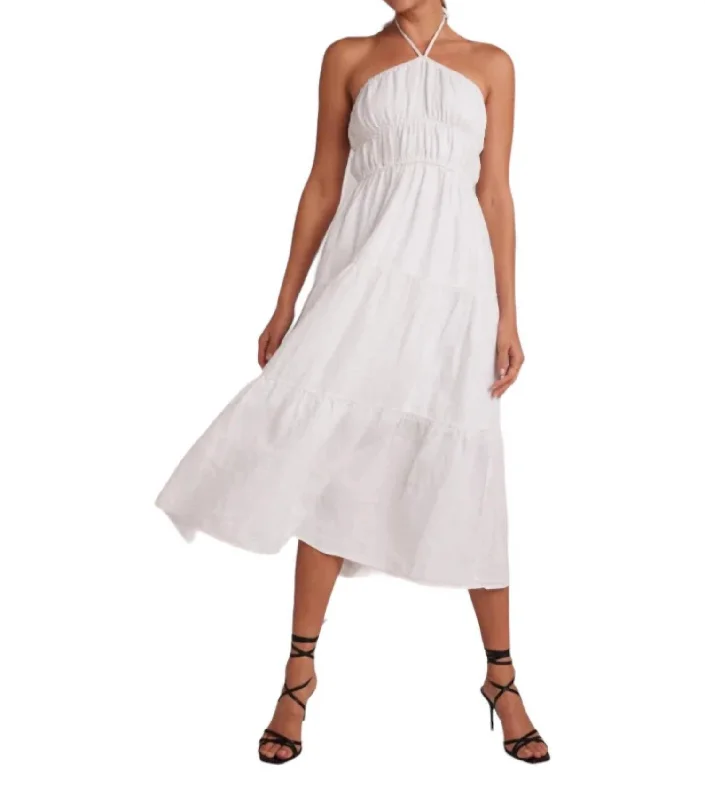 Buy More, Pay Less!Buy More, Pay Less!Gathered Halter Maxi Dress In White
