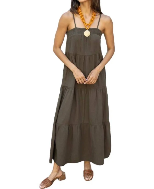 Special Discounts Inside!Special Discounts Inside!Gauzy Cami Maxi Dress In Troops