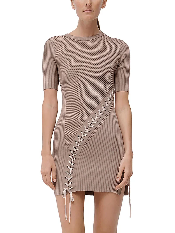 Find the Best Deals Here!Find the Best Deals Here!Gilly Womens Ribbed Lace-Up Mini Dress Find the Best Deals Here!Find the Best Deals Here!Gilly Womens Ribbed Lace-Up Mini Dress