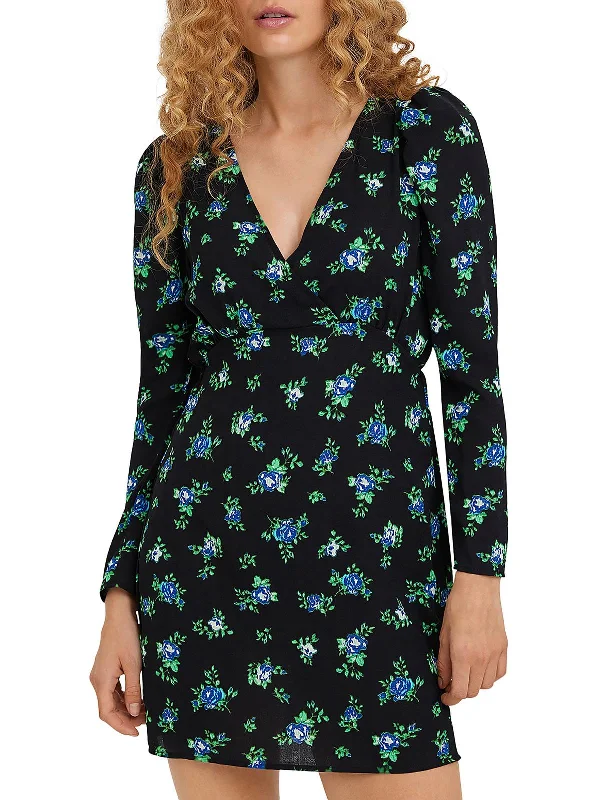 Crazy Discounts Inside!Crazy Discounts Inside!Ginny Womens Chiffon Floral Mini Dress Crazy Discounts Inside!Crazy Discounts Inside!Ginny Womens Chiffon Floral Mini Dress