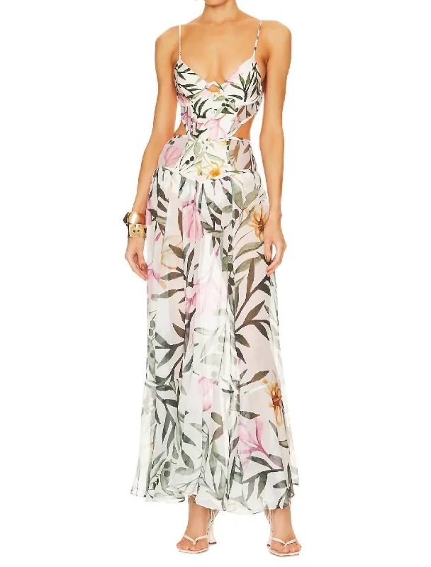 Get Ready to Save!Get Ready to Save!Jasmin Ruffle Maxi Dress In White