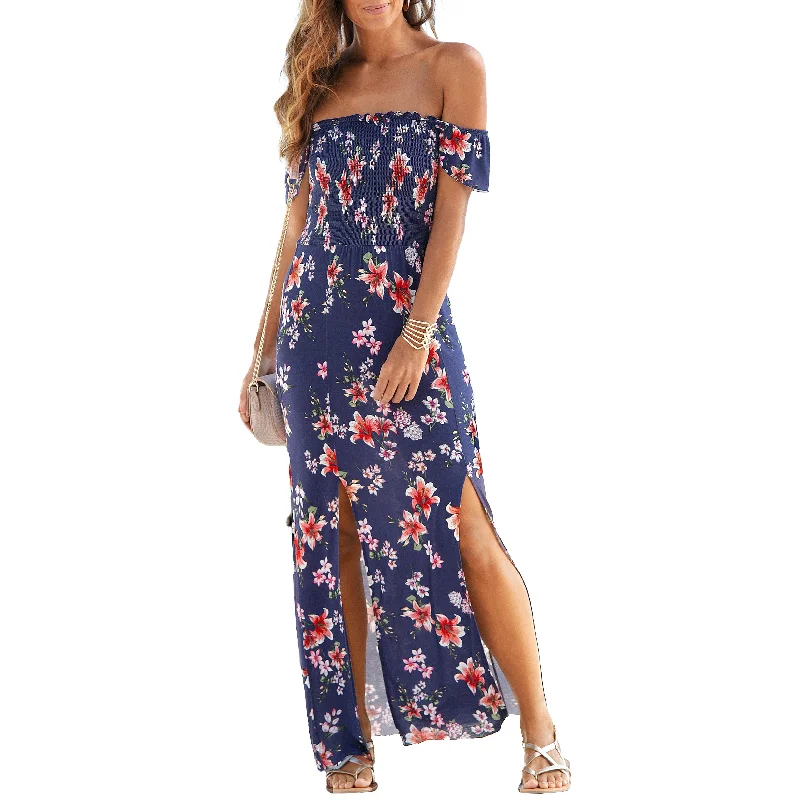 Buy More, Pay Less!Buy More, Pay Less!LASCANA Women's Floral Off Shoulder Maxi Dress Buy More, Pay Less!Buy More, Pay Less!LASCANA Women's Floral Off Shoulder Maxi Dress