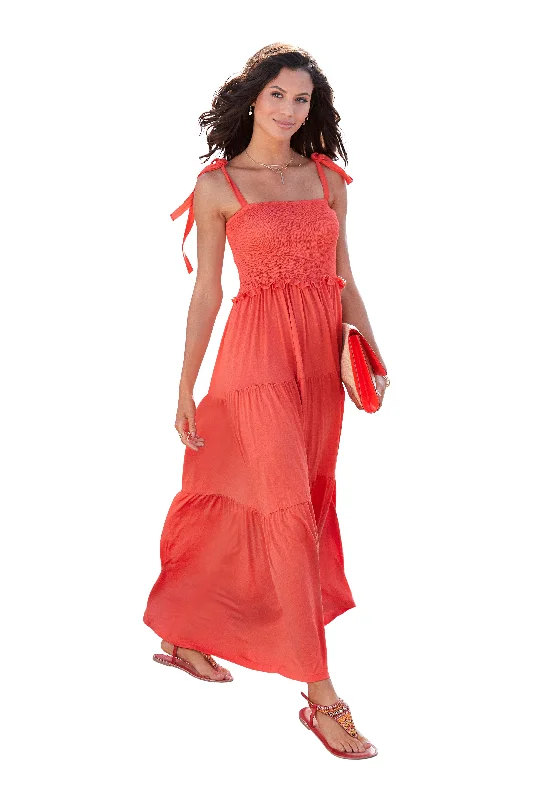 Limited Edition, Limited Price!Limited Edition, Limited Price!LASCANA Women's Smocked Tiered Maxi Dress Limited Edition, Limited Price!Limited Edition, Limited Price!LASCANA Women's Smocked Tiered Maxi Dress