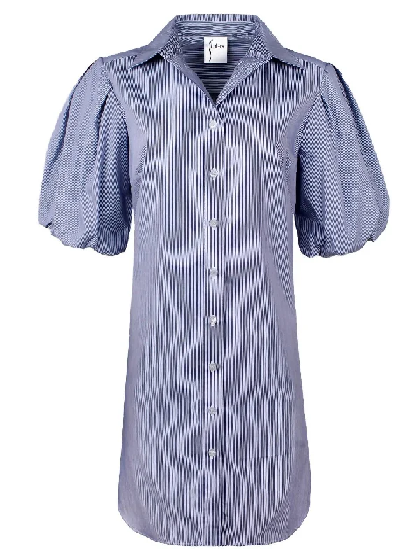 Crazy Discounts Inside!Crazy Discounts Inside!Madeline Stripe Mini Dress In Blue