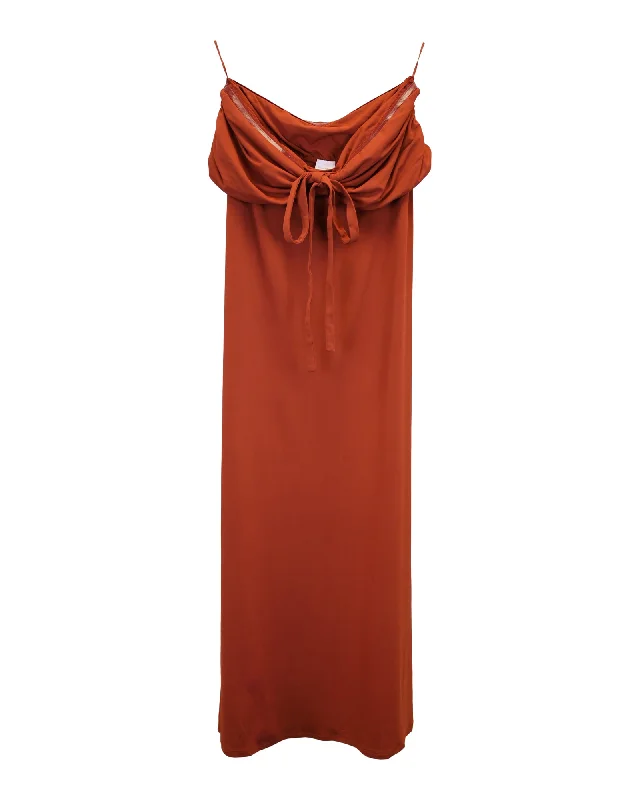 Flash Deals – Act Quickly!Flash Deals – Act Quickly!Max Mara Leisure Maxi Dress in Orange Nylon Flash Deals – Act Quickly!Flash Deals – Act Quickly!Max Mara Leisure Maxi Dress in Orange Nylon