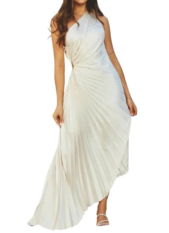 Today’s Deals, Tomorrow’s Regrets!Today’s Deals, Tomorrow’s Regrets!Olympia Asymmetrical Pleated Maxi Dress In White Today’s Deals, Tomorrow’s Regrets!Today’s Deals, Tomorrow’s Regrets!Olympia Asymmetrical Pleated Maxi Dress In White