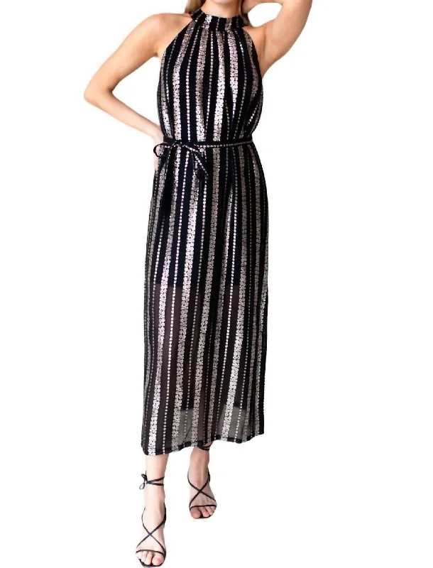 Shop Smart, Save Big!Shop Smart, Save Big!Pandora Maxi Dress In Black Lurex
