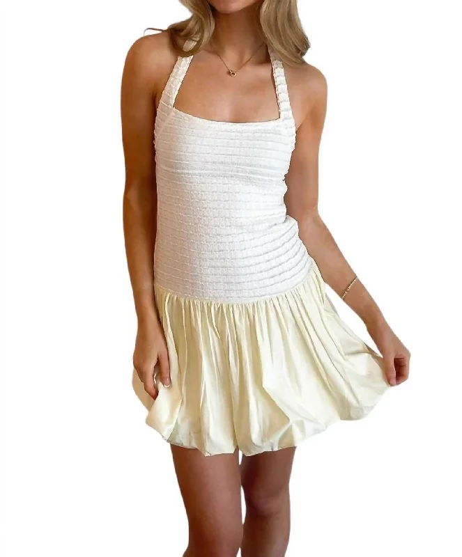 Flash Sale – Act Fast!Flash Sale – Act Fast!Parker Halter Mini Dress In Ivory