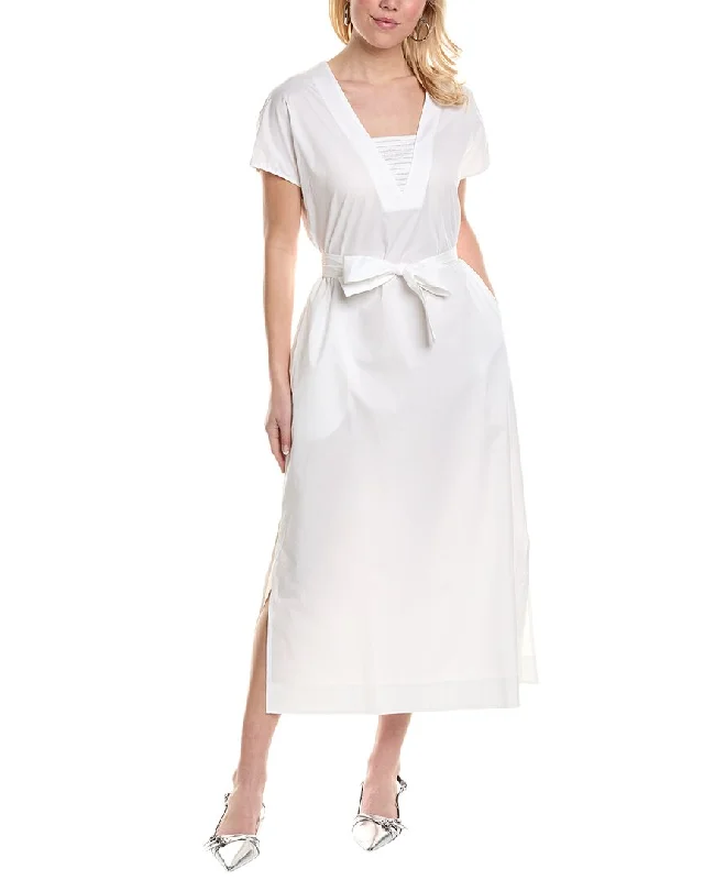 Incredible Savings Inside!Incredible Savings Inside!Peserico womens Maxi Dress, 44, White Incredible Savings Inside!Incredible Savings Inside!Peserico womens Maxi Dress, 44, White