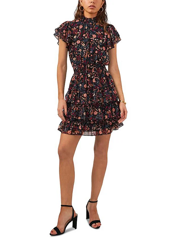 Must-Have Deals Inside!Must-Have Deals Inside!Petites Womens Tiered Short Mini Dress Must-Have Deals Inside!Must-Have Deals Inside!Petites Womens Tiered Short Mini Dress