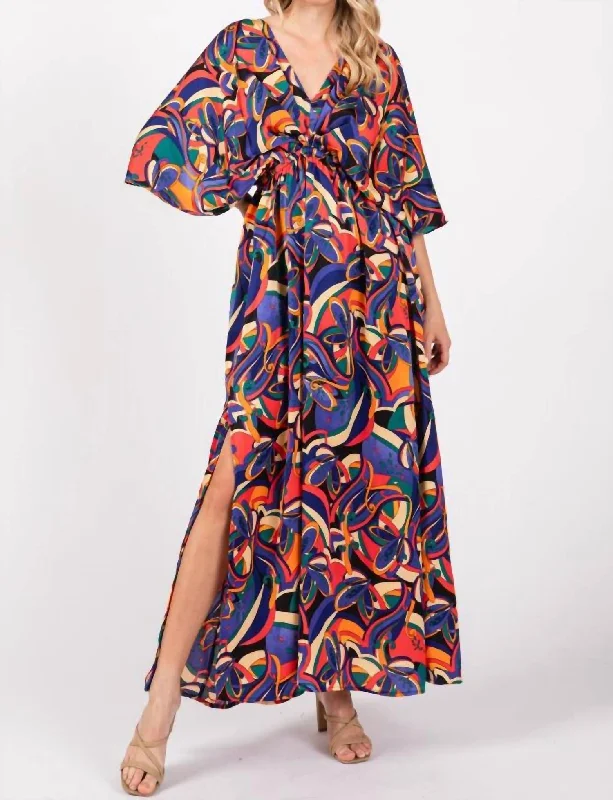 Stock Up and Save!Printed Maxi Dress In Multi