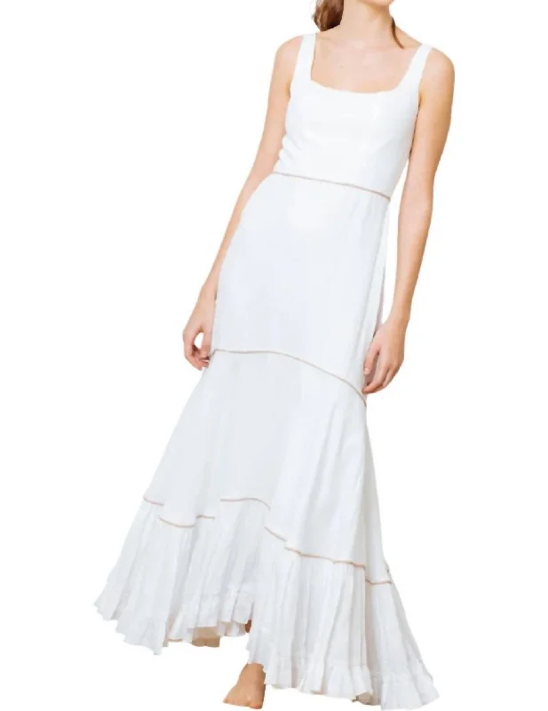Act Fast – Limited Time Savings!Rebecca Maxi Dress In White
