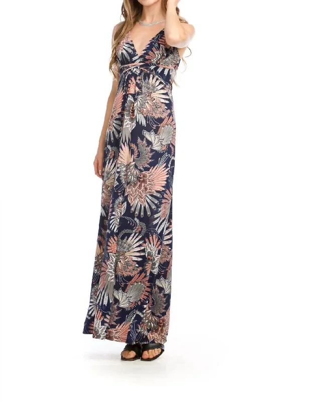 Get More, Spend Less – Shop Now!Get More, Spend Less – Shop Now!Sandra Fan Print Maxi Dress In Navy Get More, Spend Less – Shop Now!Get More, Spend Less – Shop Now!Sandra Fan Print Maxi Dress In Navy