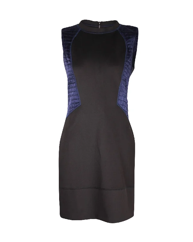 Best Deals Just for You!Best Deals Just for You!Sandro Colorblock Pattern Mini Dress in Black Polyester