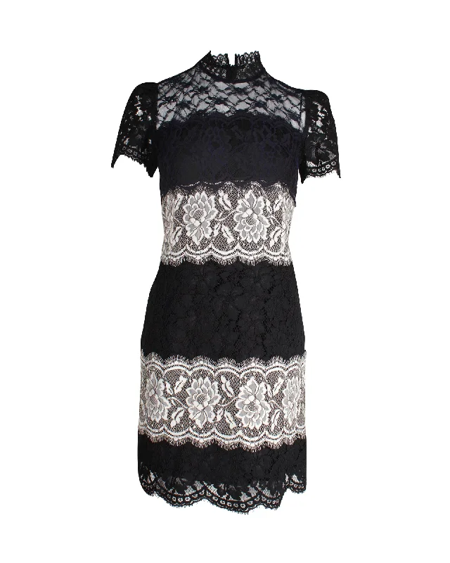 Save Like Never Before!Save Like Never Before!Sandro Lace Mini Dress in Multicolor Polyester