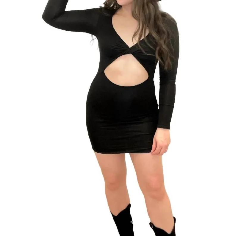 Get the Best for Less!Get the Best for Less!Sending Love Mini Dress In Black