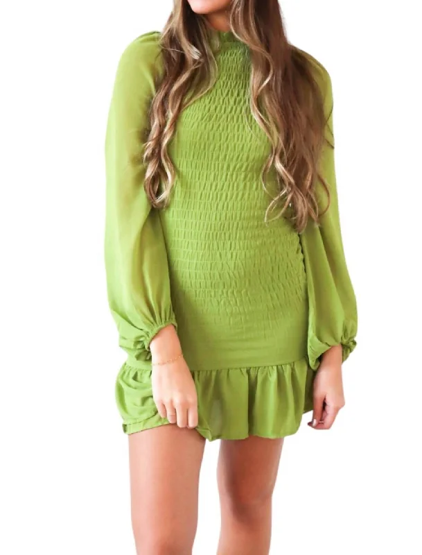 Unmissable Offers Await!Unmissable Offers Await!Set You Free Smocked Mini Dress In Green Unmissable Offers Await!Unmissable Offers Await!Set You Free Smocked Mini Dress In Green