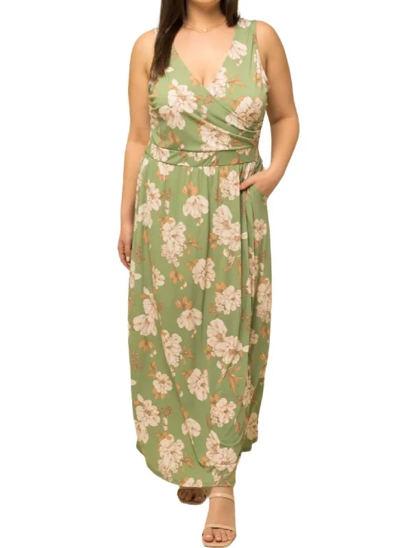 Shop Smart, Save Big!Shop Smart, Save Big!Sleeveless Maxi Dress - Plus In Olive/ivory Shop Smart, Save Big!Shop Smart, Save Big!Sleeveless Maxi Dress - Plus In Olive/ivory