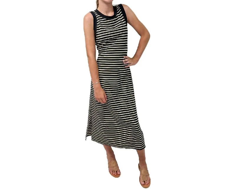 Stock Up and Save!Stock Up and Save!Striped Maxi Dress In Black