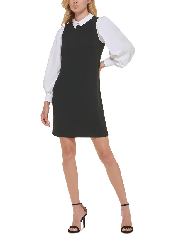 Save More with Every Purchase!Save More with Every Purchase!Womens Crepe Layered Mini Dress Save More with Every Purchase!Save More with Every Purchase!Womens Crepe Layered Mini Dress