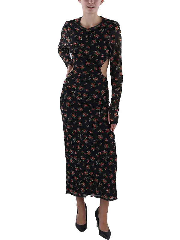 Massive Price Cuts!Massive Price Cuts!Womens Full Length Cut-Out Maxi Dress