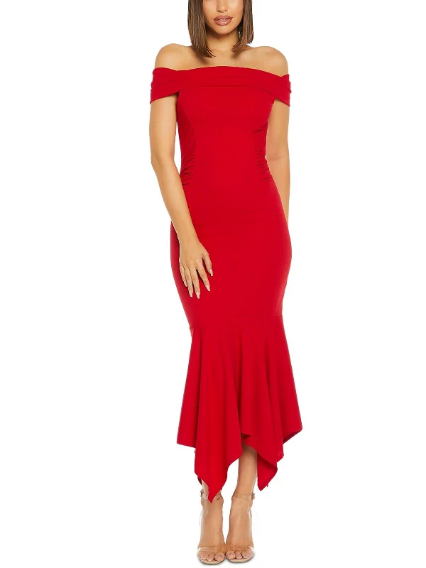 Massive Price Cuts!Massive Price Cuts!Womens Full Length Off-The-Shoulder Maxi Dress Massive Price Cuts!Massive Price Cuts!Womens Full Length Off-The-Shoulder Maxi Dress
