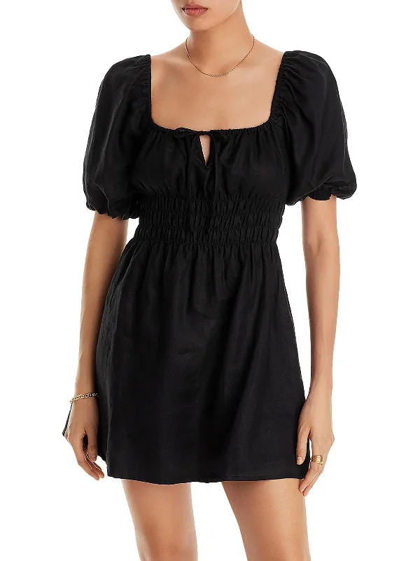 Grab Yours Before It’s Too Late!Grab Yours Before It’s Too Late!Womens Linen Scoop Neck Mini Dress Grab Yours Before It’s Too Late!Grab Yours Before It’s Too Late!Womens Linen Scoop Neck Mini Dress
