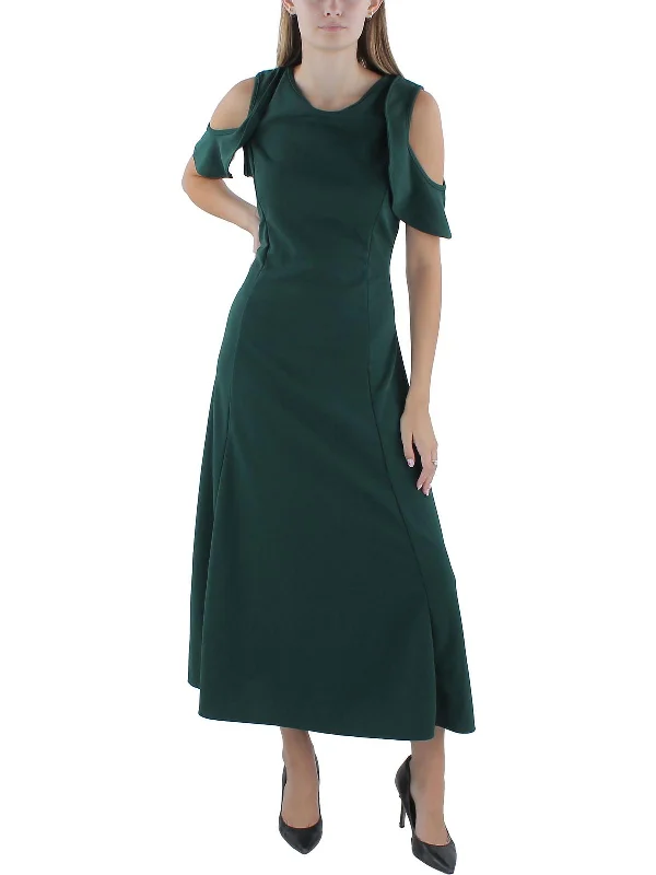 Incredible Savings Inside!Incredible Savings Inside!Womens Ruffled Cold Shoulder Maxi Dress Incredible Savings Inside!Incredible Savings Inside!Womens Ruffled Cold Shoulder Maxi Dress