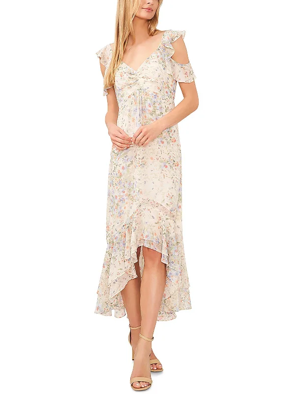 Price Drops You’ll Love!Price Drops You’ll Love!Womens Ruffled Hi-Low Maxi Dress