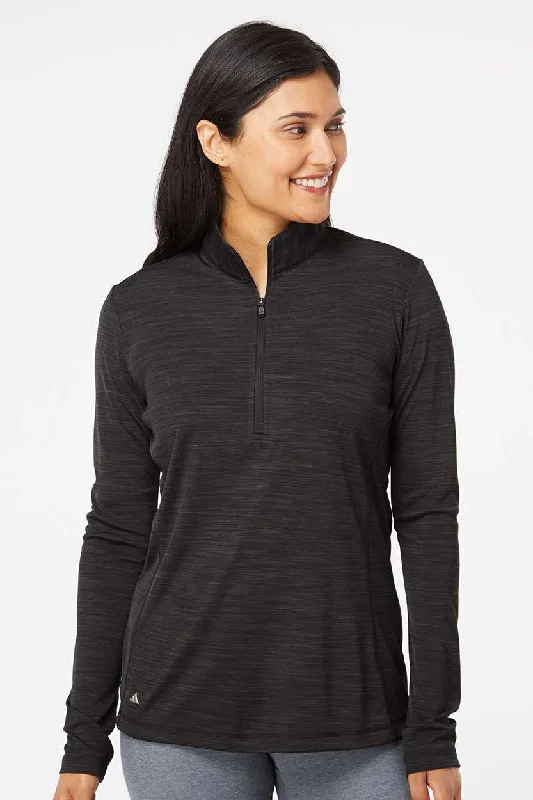 Your Wallet Will Thank You!Your Wallet Will Thank You!Adidas Womens Moisture Wicking 1/4 Zip Sweatshirt - Black Melange