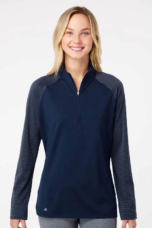 Enjoy Huge Discounts Now!Enjoy Huge Discounts Now!Adidas Womens Stripe Block Moisture Wicking 1/4 Zip Sweatshirt - Team Navy Blue Enjoy Huge Discounts Now!Enjoy Huge Discounts Now!Adidas Womens Stripe Block Moisture Wicking 1/4 Zip Sweatshirt - Team Navy Blue